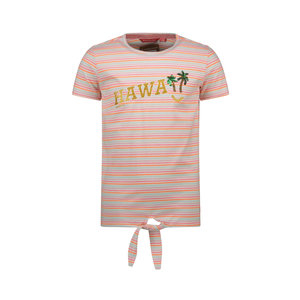 TYGO & vito TYGO & vito meisjes gestreept t-shirt Hawaii Sugar Plum