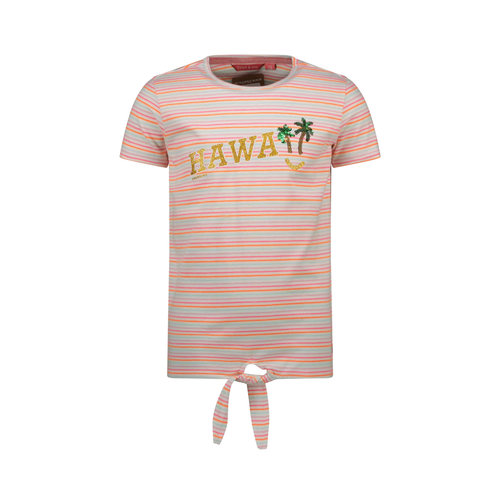 TYGO & vito TYGO & vito meisjes gestreept t-shirt Hawaii Sugar Plum