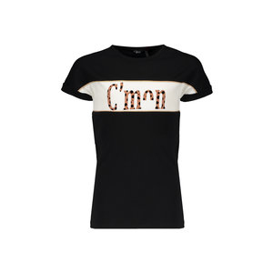 NoBell NoBell meiden t-shirt Kamy Jet Black