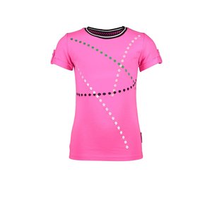 B.Nosy B.Nosy meisjes t-shirt Dots Knock out Pink