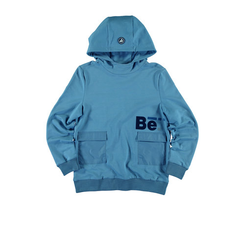 Bellaire Bellaire jongens hoodie met fancy zakken Blue Shadow