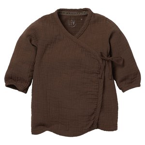 LEVV Levv newborn baby meisjes shirt Bea Brown Almond