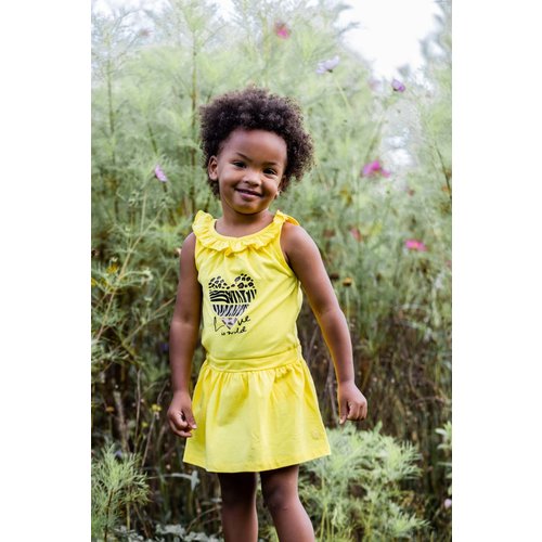 Quapi Quapi baby meisjes mouwloze jurk Namara Yellow Bright