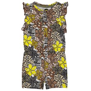 Quapi Quapi baby meisjes mouwloze jumpsuit Naomi aop Sand Animal Flower