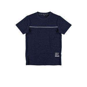 Bellaire Bellaire jongens t-shirt met kleine horizontale bies Navy Blazer