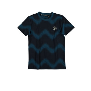 Bellaire Bellaire jongens t-shirt aop zigzag Blue Opal