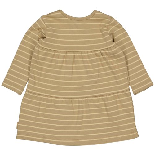 LEVV Levv newborn baby meisjes jurk Dagmar aop Sand Dust Stripe