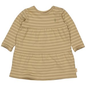 LEVV Levv newborn baby meisjes jurk Dagmar aop Sand Dust Stripe