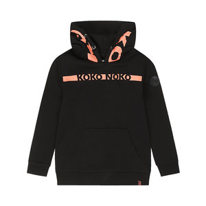 Koko Noko Koko Noko jongens hoodie met Coral details Black