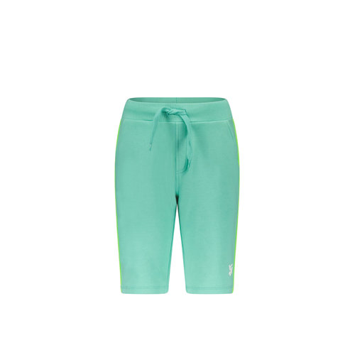 TYGO & vito TYGO & vito jongens korte joggingbroek met smalle bies Ice Green