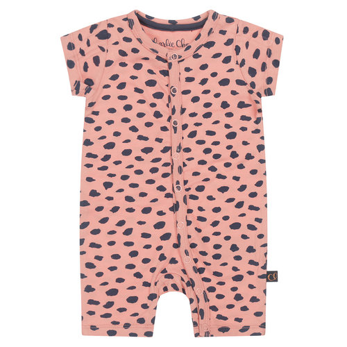 Charlie Choe Charlie Choe baby meisjes pyjama pantervlekken Pink