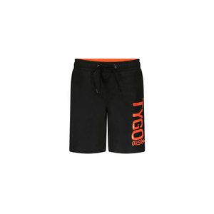 TYGO & vito TYGO & vito jongens zwembroek met Neon Orange logo Black