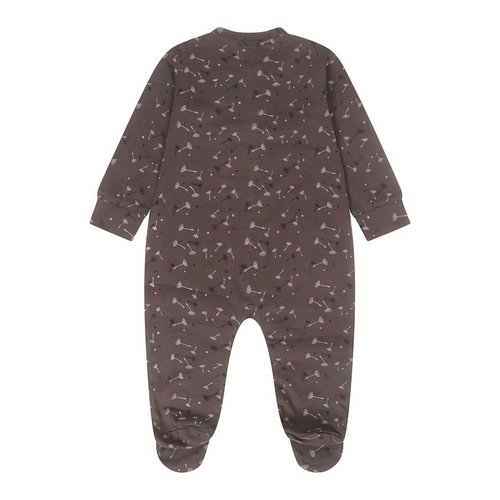 Dirkje Dirkje baby meisjes boxpak met ruches Grey Brown