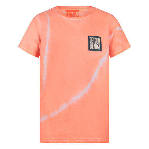 RETOUR Retour jongens t-shirt Micha Neon Coral Flash