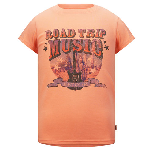 RETOUR Retour meiden t-shirt Terry Peach