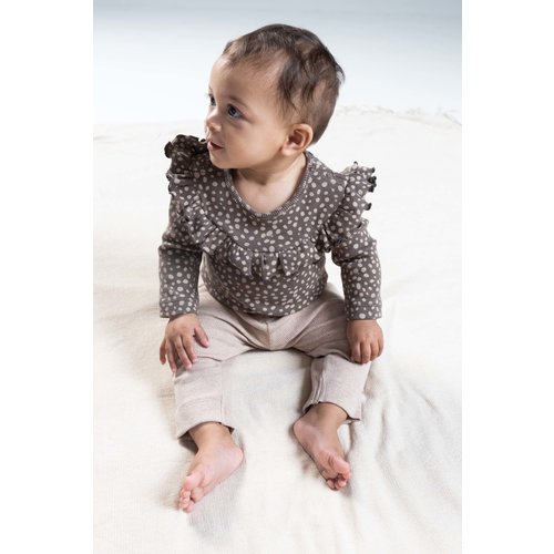 Quapi Quapi newborn baby meisjes broek Renzo Taupe