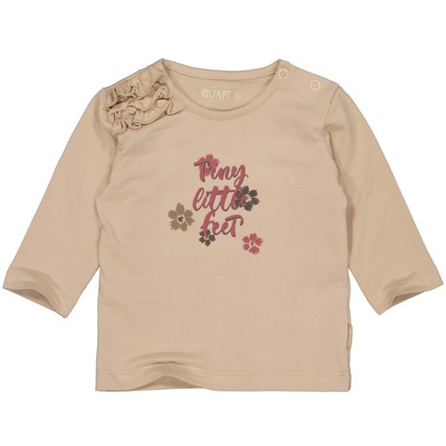 Quapi Quapi newborn baby meisjes shirt Rianne Taupe