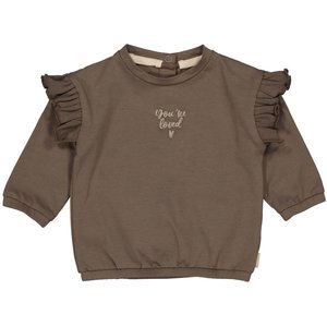 Quapi Quapi newborn baby meisjes shirt Riva Brown Dark