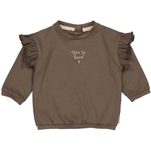 Quapi Quapi newborn baby meisjes shirt Riva Brown Dark