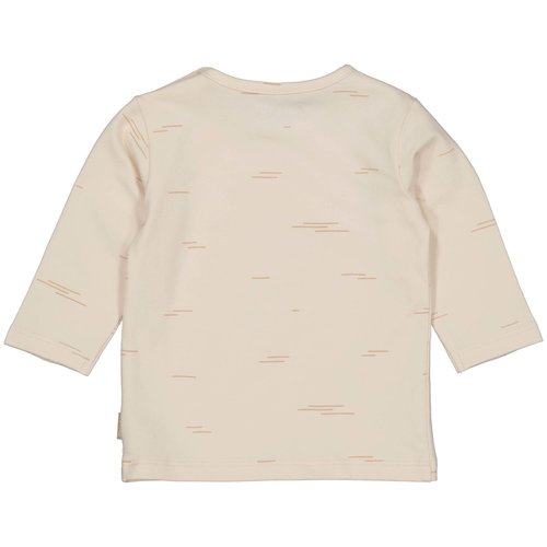 Quapi Quapi newborn baby unisex shirt Rae aop Creme Stripe