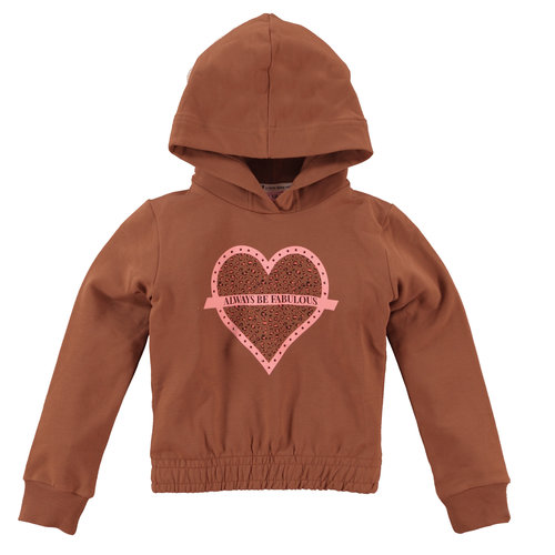 O'Chill O'Chill meisjes hoodie Pitou Brown