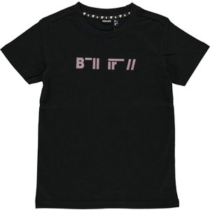 Bellaire Bellaire jongens t-shirt met ronde nek en klein logo Jet Black