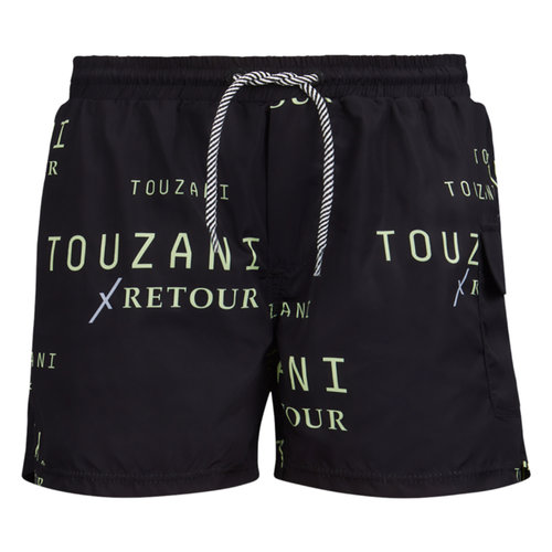 RETOUR Retour jongens Touzani zwembroek Freestyle Black