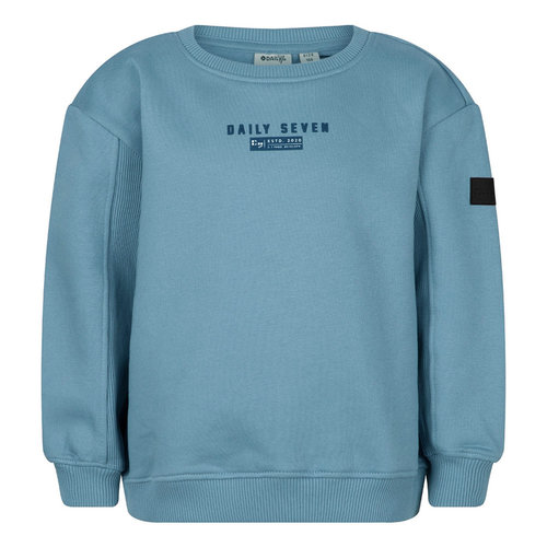 Daily7 Daily7 jongens oversized rib sweater Mist Blue