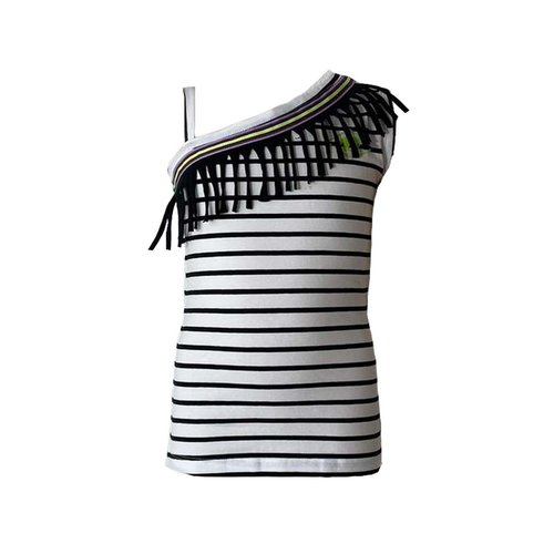 Topitm Topitm meiden t-shirt Sofie Black stripe Topitm Topitm meiden t-shirt Sofie Black stripe