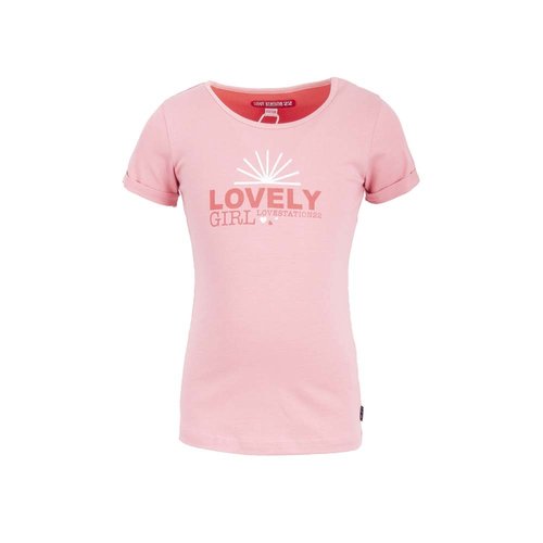 Lovestation Love Station meisjes t-shirt Gaia Pink