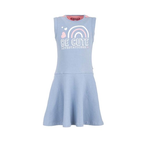 Lovestation Love Station meisjes mouwloze jurk Gabi Light Blue