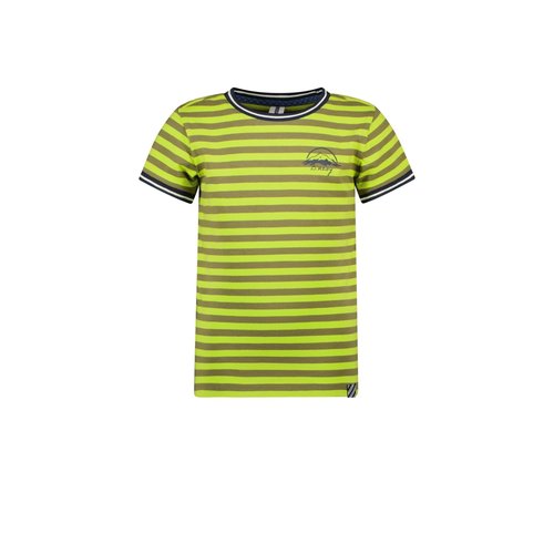 B.Nosy B.Nosy jongens gestreept t-shirt Energetic Green Stripe