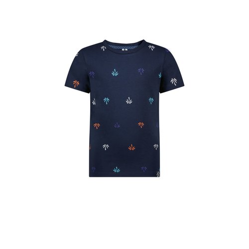 B.Nosy B.Nosy jongens t-shirt Palmtrees ao Navy