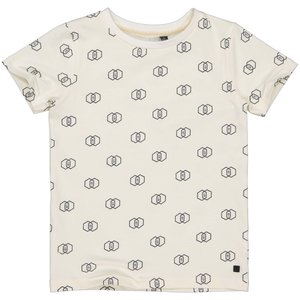 LEVV Levv jongens t-shirt Ldaaf aop Off White Graphic LVV