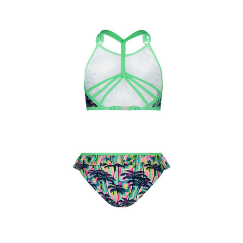 Just Beach Just Beach meisjes bikini met gevlochten achterkant Tropical Palms