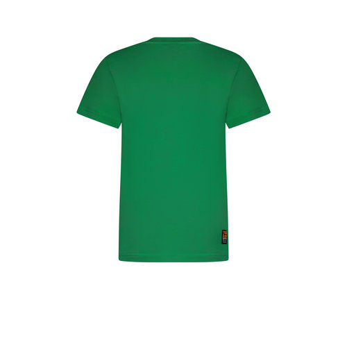 TYGO & vito TYGO & vito jongens basic t-shirt met tekstlogo Bright Green