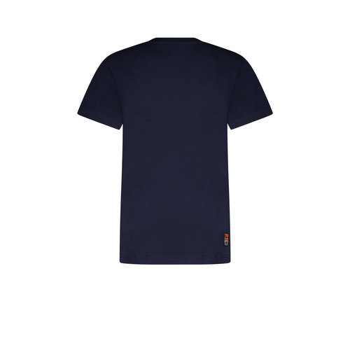 TYGO & vito TYGO & vito jongens basic t-shirt met tekstlogo Navy