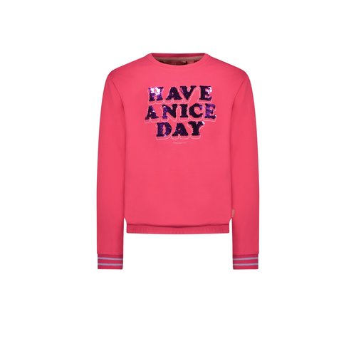 TYGO & vito TYGO & vito meisjes sweater Have a Nice Day Vibrant Pink