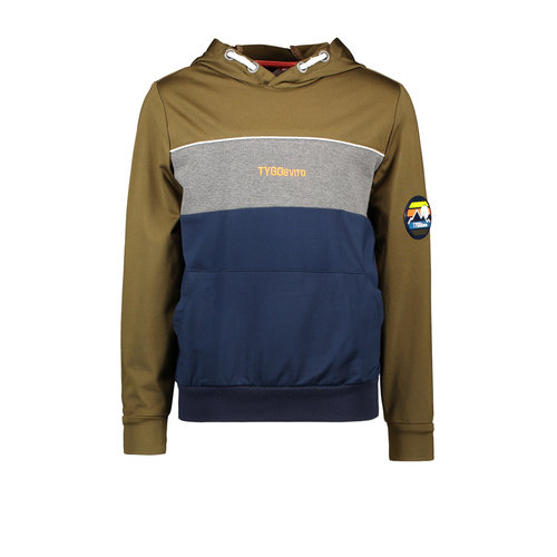 TYGO & vito TYGO & vito jongens hoodie Badge Army TYGO & vito TYGO & vito jongens hoodie Badge Army
