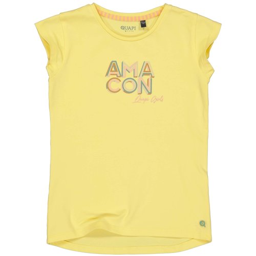 Quapi Quapi meisjes t-shirt Qtecilia Yellow Sand