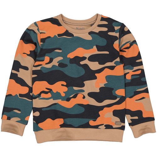 Quapi Quapi jongens sweater Qteodor aop Sand Stone Camo