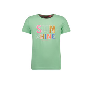 TYGO & vito TYGO & vito meisjes t-shirt glitterprint Sunshine Mint Green