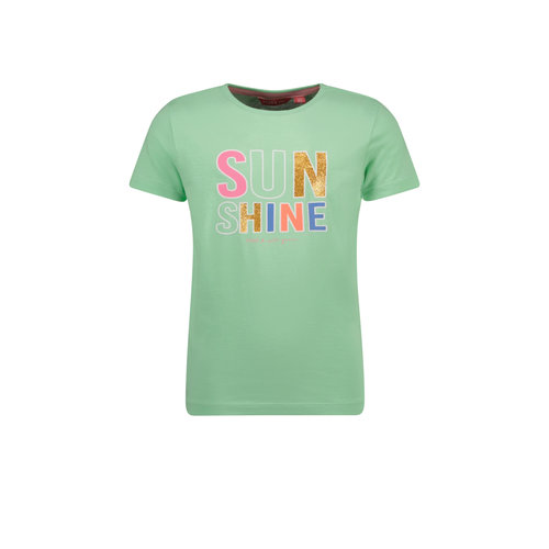 TYGO & vito TYGO & vito meisjes t-shirt glitterprint Sunshine Mint Green