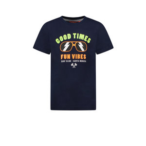 TYGO & vito TYGO & vito jongens t-shirt Good Times Fun Vibes Navy