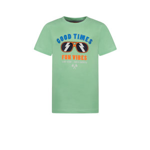 TYGO & vito TYGO & vito jongens t-shirt Good Times Fun Vibes Mint Green