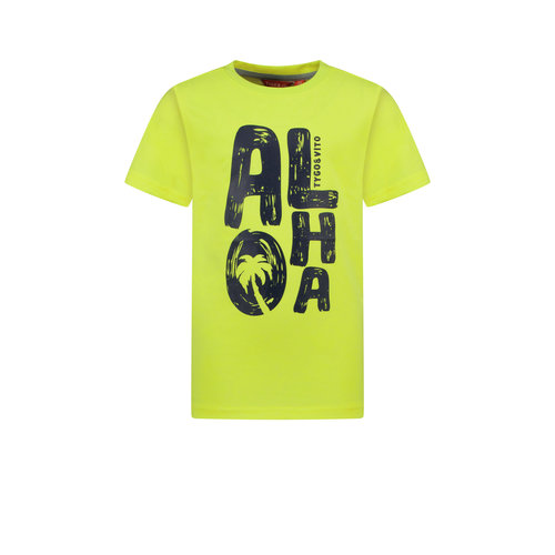 TYGO & vito TYGO & vito jongens t-shirt Aloha Safety Yellow