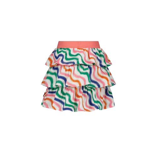 B.Nosy B.Nosy meisjes 3-laagse rok allover print Sun Waves