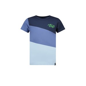 B.Nosy B.Nosy jongens t-shirt colorblock Gecko Navy