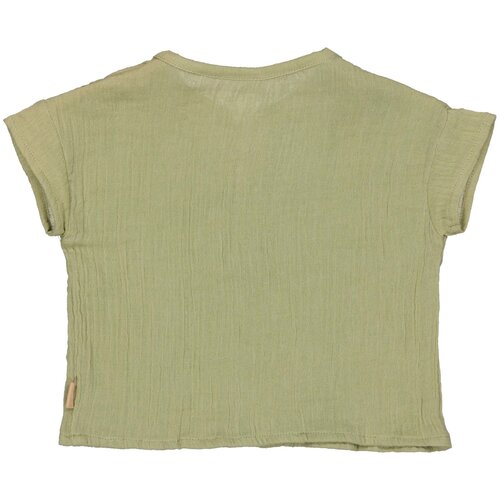 LEVV Levv newborn baby jongens korte mouwen blouse Ferran Olive