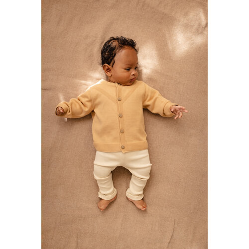 LEVV Levv newborn baby jongens vest Ferry Camel Light